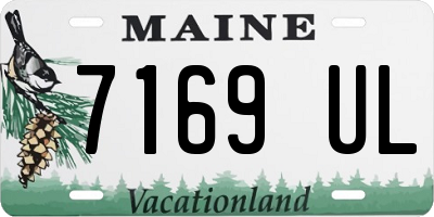 ME license plate 7169UL