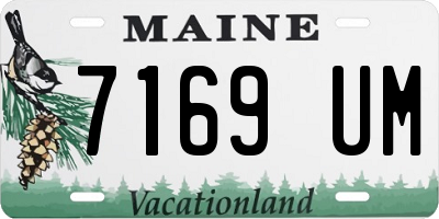 ME license plate 7169UM
