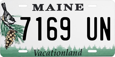 ME license plate 7169UN