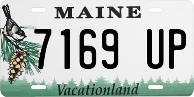 ME license plate 7169UP