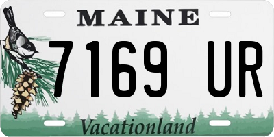 ME license plate 7169UR