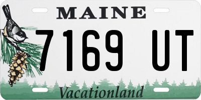 ME license plate 7169UT
