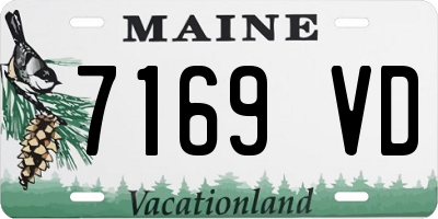 ME license plate 7169VD