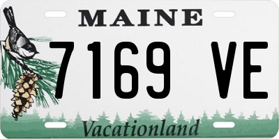 ME license plate 7169VE