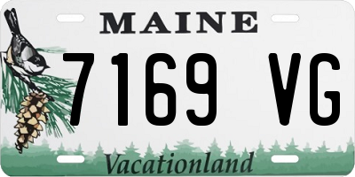 ME license plate 7169VG