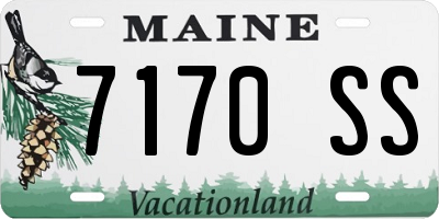 ME license plate 7170SS
