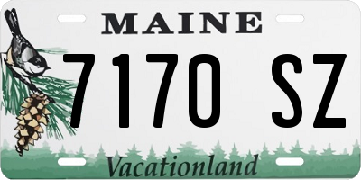 ME license plate 7170SZ
