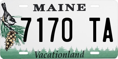 ME license plate 7170TA