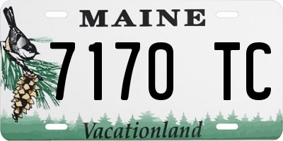 ME license plate 7170TC