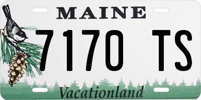 ME license plate 7170TS