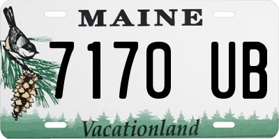 ME license plate 7170UB