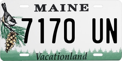 ME license plate 7170UN