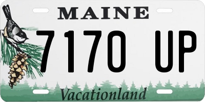 ME license plate 7170UP