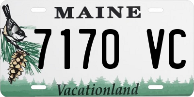 ME license plate 7170VC
