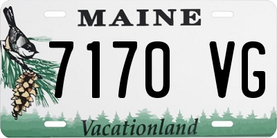 ME license plate 7170VG