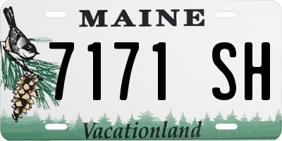 ME license plate 7171SH