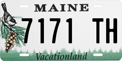 ME license plate 7171TH