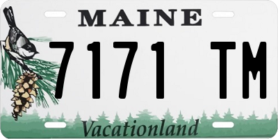 ME license plate 7171TM