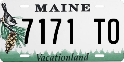 ME license plate 7171TO