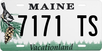ME license plate 7171TS