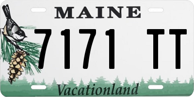 ME license plate 7171TT