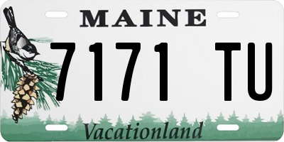 ME license plate 7171TU