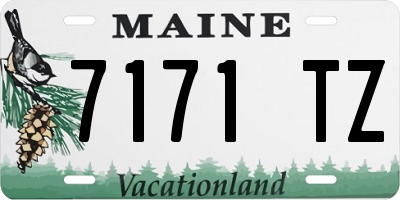 ME license plate 7171TZ