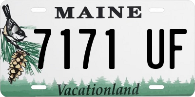 ME license plate 7171UF