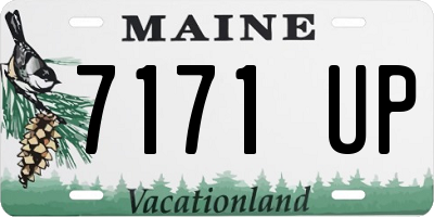 ME license plate 7171UP
