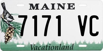 ME license plate 7171VC