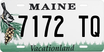 ME license plate 7172TQ