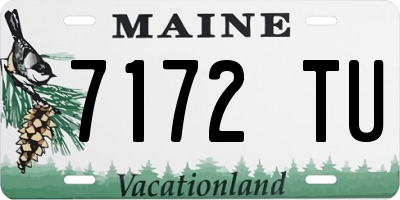 ME license plate 7172TU