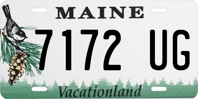 ME license plate 7172UG