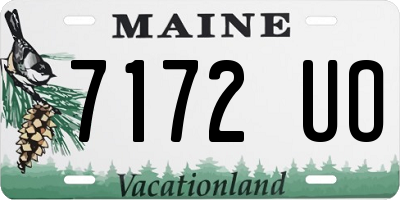 ME license plate 7172UO