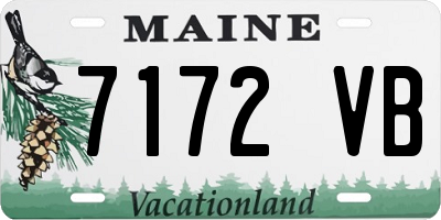 ME license plate 7172VB