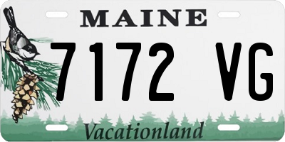 ME license plate 7172VG