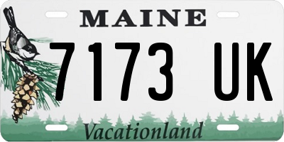 ME license plate 7173UK