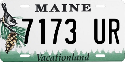 ME license plate 7173UR