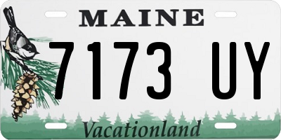 ME license plate 7173UY