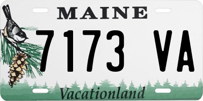 ME license plate 7173VA