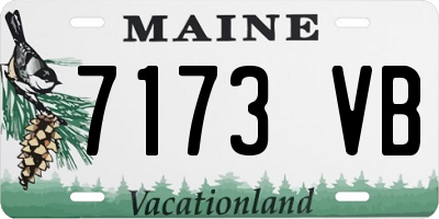 ME license plate 7173VB