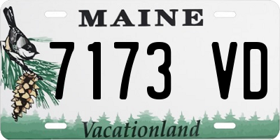 ME license plate 7173VD