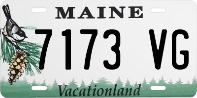 ME license plate 7173VG