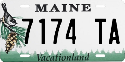 ME license plate 7174TA