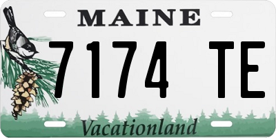 ME license plate 7174TE