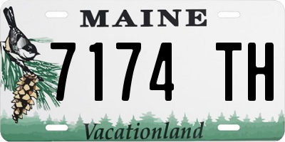 ME license plate 7174TH
