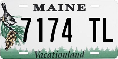 ME license plate 7174TL