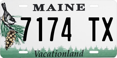 ME license plate 7174TX