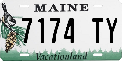 ME license plate 7174TY