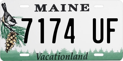ME license plate 7174UF